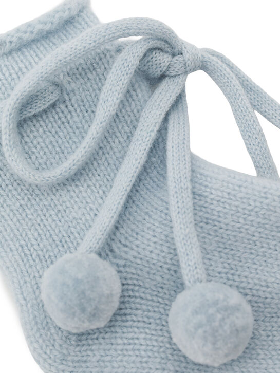 Носки кашемировые с бантиками, голубые Oscar et Valentine , арт.  | Фото 2