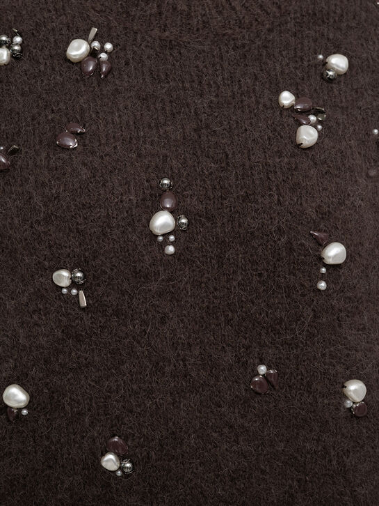 Джемпер с декором из жемчужин Dorothee Schumacher , арт.  | Фото 7