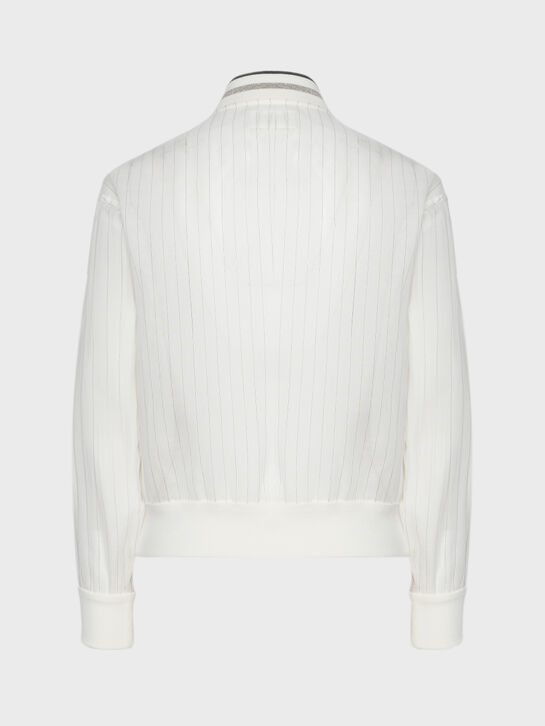 Бомбер в полоску Brunello Cucinelli , арт.  | Фото 2