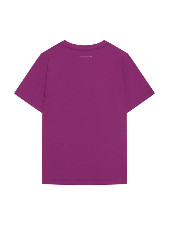 Футболка с лого, малиновая MM6 , арт.  | Фото 3