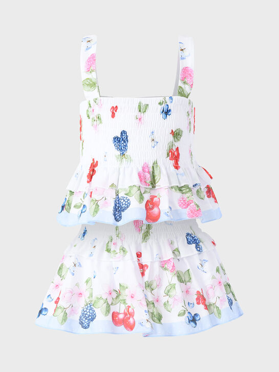 Купальник с принтом &quot;ягоды&quot; Monnalisa , арт.  | Фото 1