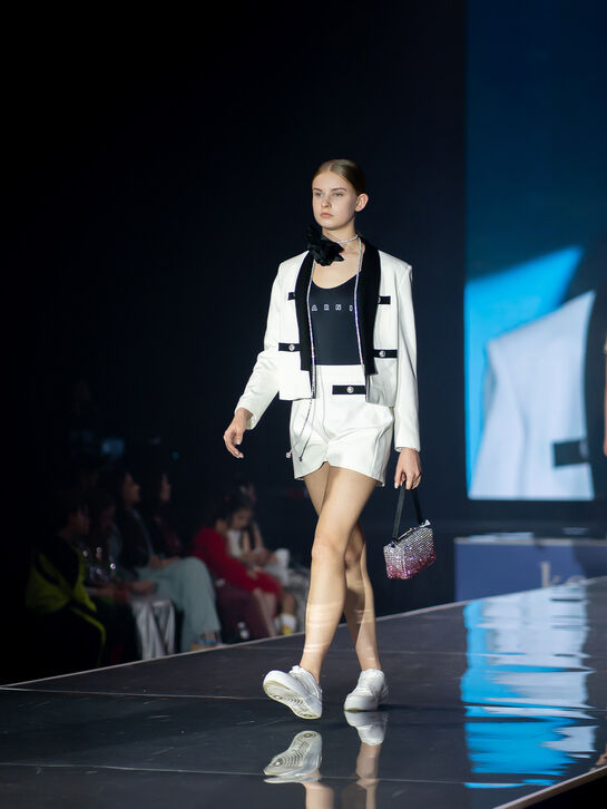 Шорты с поясом на резинке Balmain , арт.  | Фото 2