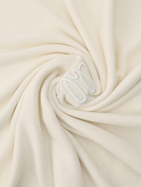 Плед с цветочной вышивкой и лого Chloe , арт.  | Фото 3