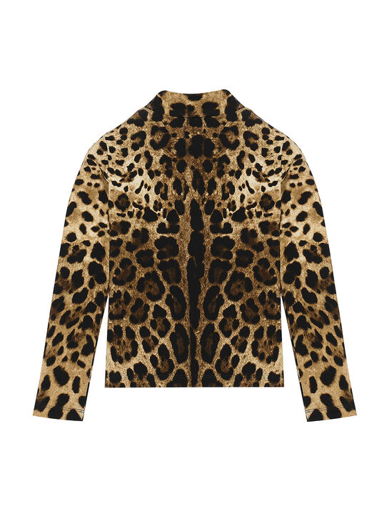 Лонгслив с леопардовым принтом Dolce&Gabbana , арт.  | Фото 3