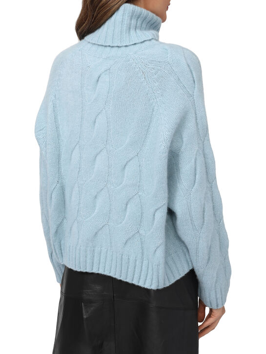 Свитер укороченный, голубой Allude , арт.  | Фото 4
