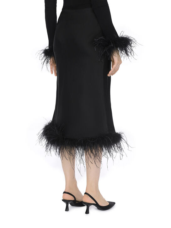 Юбка с отделкой из перьев Blumarine , арт.  | Фото 5