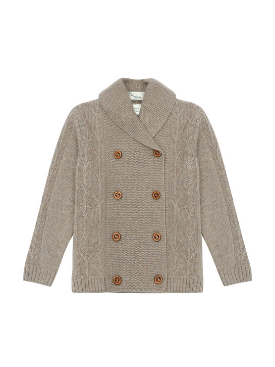 Кардиган из шерсти и кашемира, двубортный Born to Bloom , арт.  | Фото 1