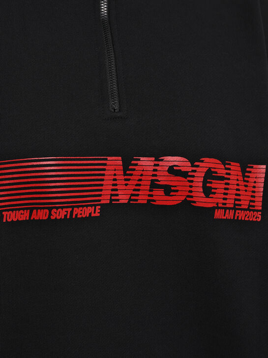 Свитшот с красным лого, черный MSGM , арт.  | Фото 7