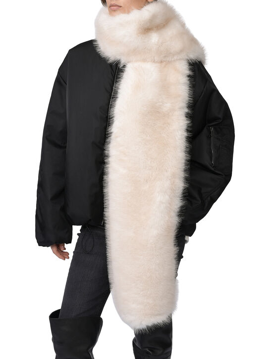 Шарф из эко-меха, белый Flashin , арт.  | Фото 6