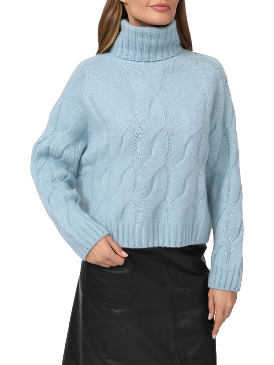 Свитер укороченный, голубой Allude , арт.  | Фото 3