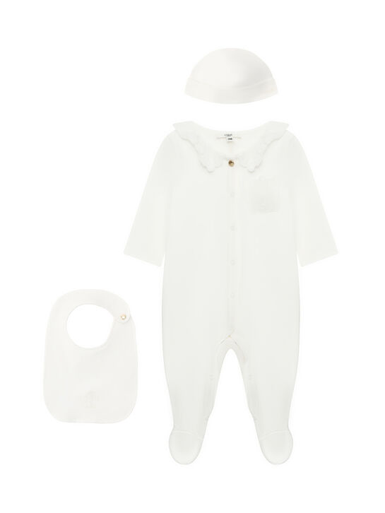 Набор подарочный: комбинезон + слюнявчик + шапочка Chloe , арт.  | Фото 1