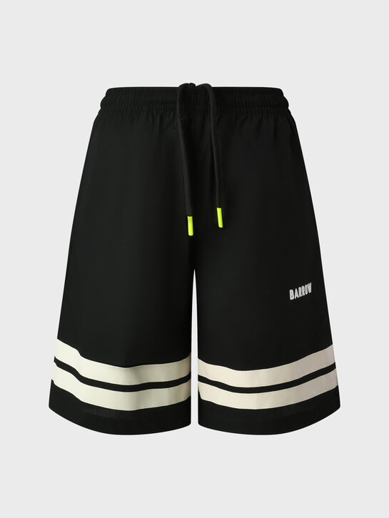 Бермуды спортивные, черные Barrow , арт.  | Фото 1