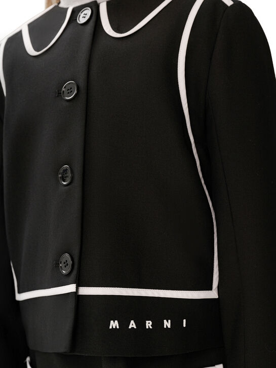Пиджак с белой окантовкой MARNI , арт.  | Фото 4