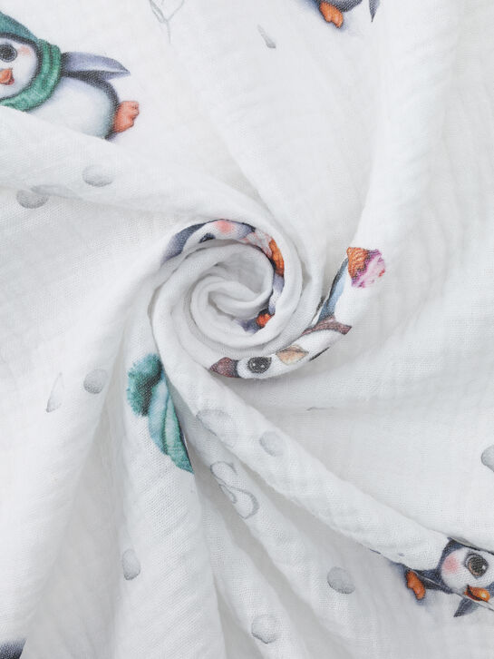 Комплект из 3 пеленок с принтом пингвины, 120х120 см Jan&Sofie , арт.  | Фото 10