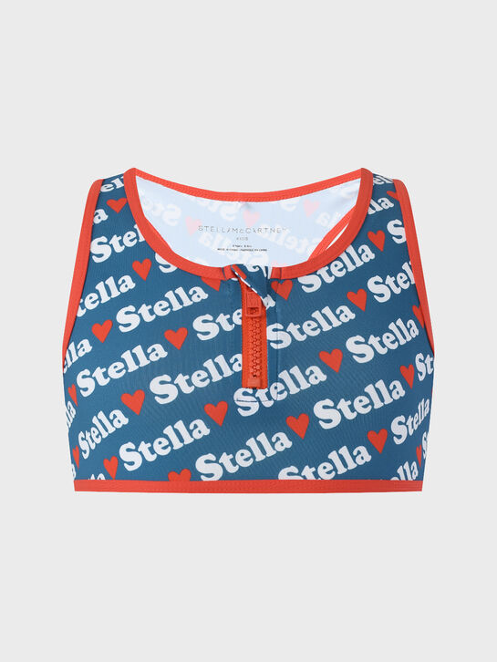 Купальник раздельный с логотипом, синий Stella McCartney , арт.  | Фото 2