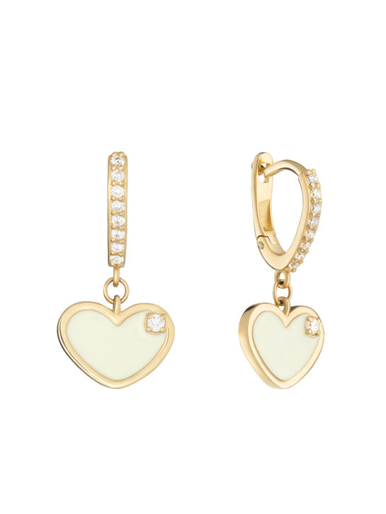 Серьги &quot;Сердца&quot;, 585 золото Sneak Peek , арт.  | Фото 1