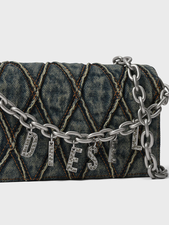 Сумка-клатч джинсовая на цепочке, синяя Diesel , арт.  | Фото 9