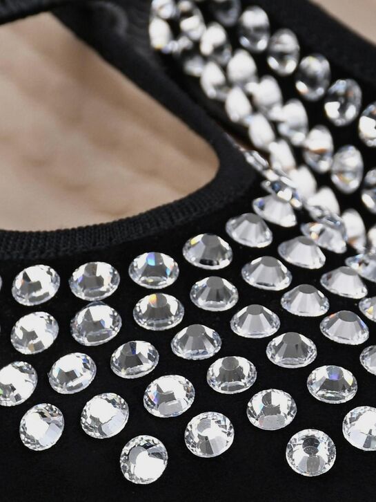 Туфли со стразами, черные Gallucci , арт.  | Фото 6