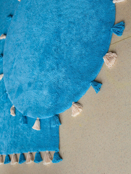 Хлопковый ковер Colorful Blue d140 Lillaland , арт.  | Фото 8