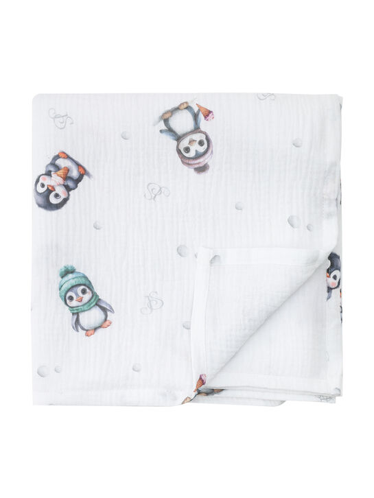 Комплект из 3 пеленок с принтом пингвины, 120х120 см Jan&Sofie , арт.  | Фото 8