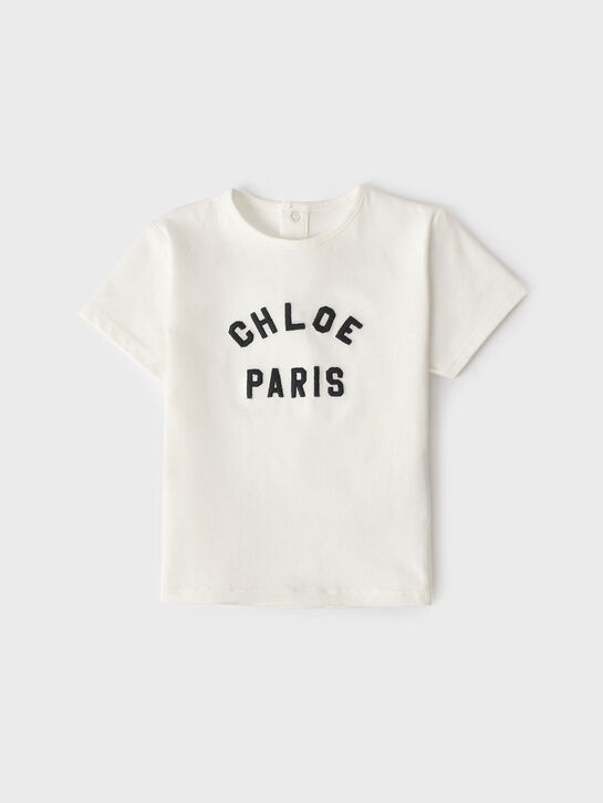 Футболка с лого, белая Chloe , арт.  | Фото 1