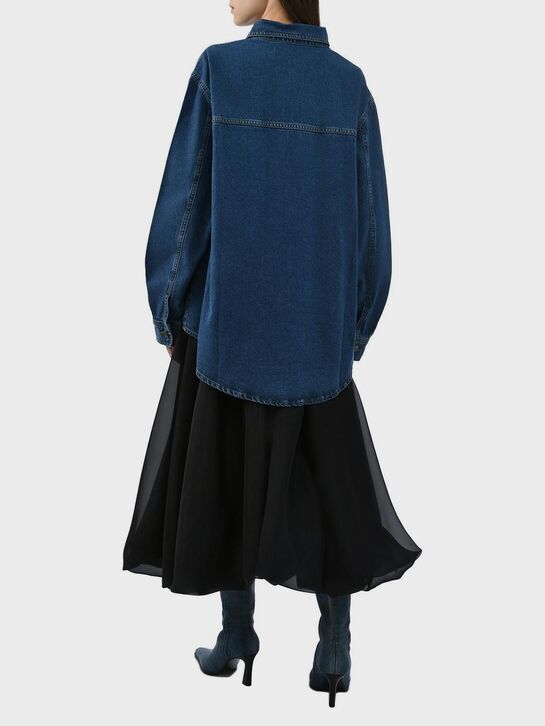 Джинсовая рубашка с карманом на груди ALINE , арт.  | Фото 5