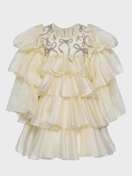 Платье с серебряными бантиками из страз Maison Ava , арт.  | Фото 1