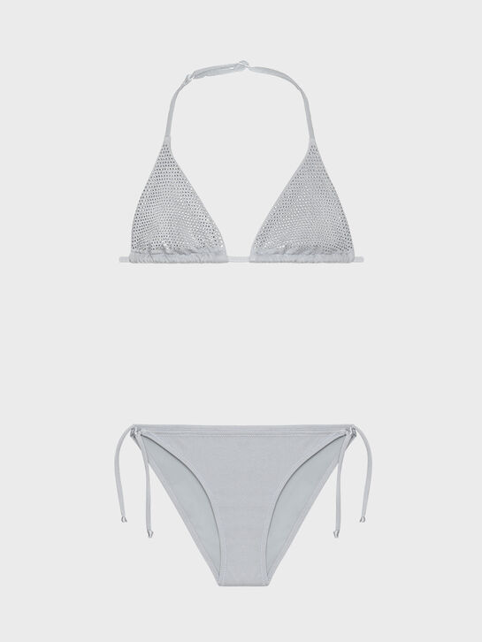 Купальник со стразами, серебристый Saint Barth , арт.  | Фото 1