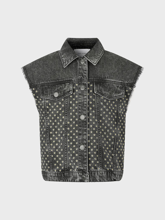 Джинсовый жилет со стразами Marc Jacobs , арт.  | Фото 1