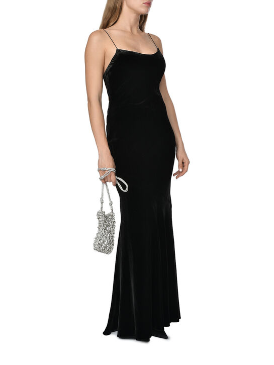 Платье-комбинация макси из бархата ALINE , арт.  | Фото 2