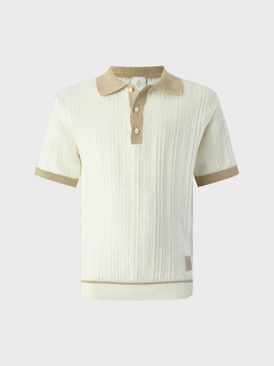 Футболка-поло с коричневой отделкой Eleventy , арт.  | Фото 1