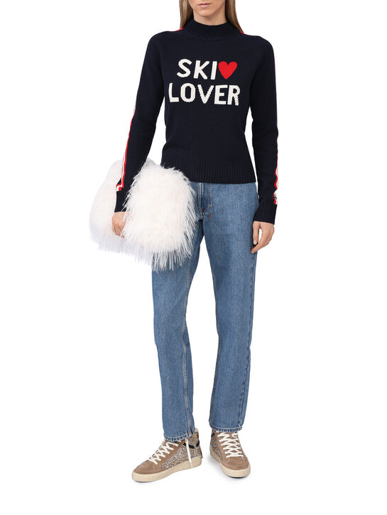 Джемпер с декором SKI LOVER, интарсия Saint Barth , арт.  | Фото 2