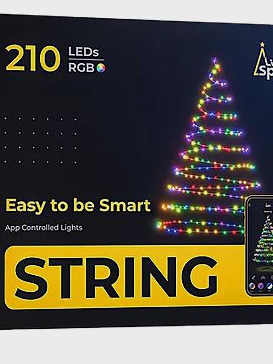 Гирлянда STRING 210 ламп, 1700см, RGB, многоцветный + белый, управление через приложение LinkedSparx , арт.  | Фото 1