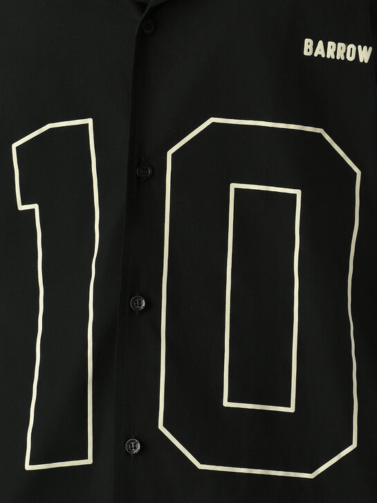 Рубашка принт &quot;10&quot;, черная Barrow , арт.  | Фото 3