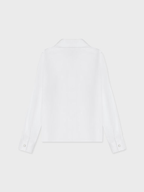 Белая рубашка с длинными рукавами KengLabel , арт.  | Фото 6