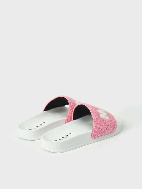 Шлепанцы махровые, белый лого MARNI , арт.  | Фото 3