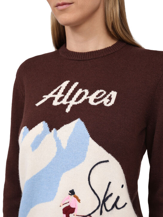 Джемпер с декором &quot;горы&quot;, интарсия Saint Barth , арт.  | Фото 7