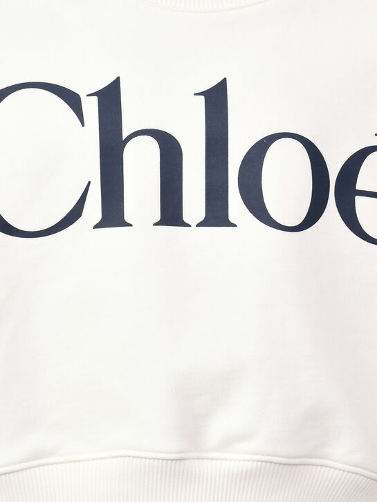 Укороченный свитшот с лого Chloe , арт.  | Фото 3