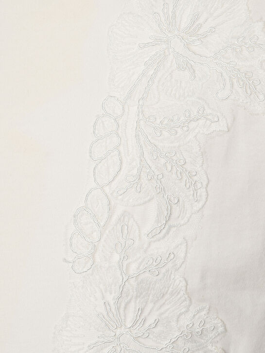 Футболка с отделкой кружевом Ermanno Scervino , арт.  | Фото 3