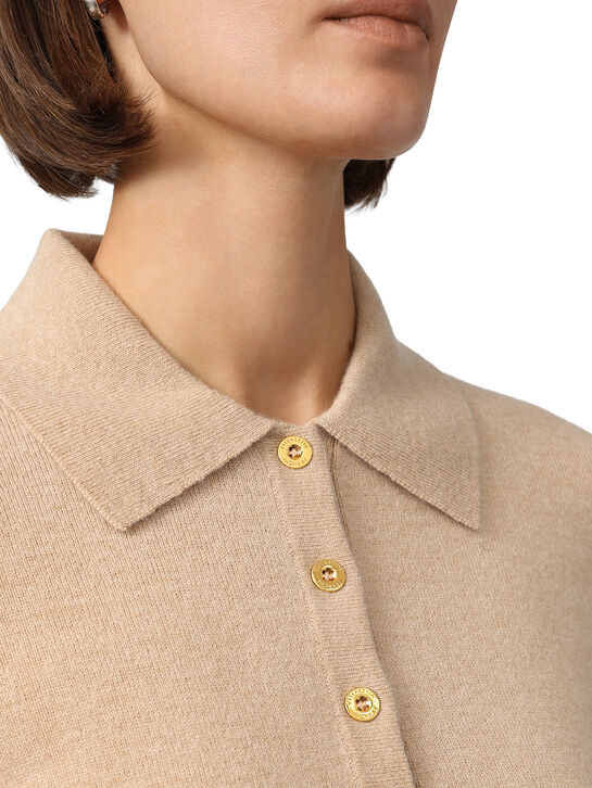 Джемпер-поло, бежевый Elisabetta Franchi , арт.  | Фото 5