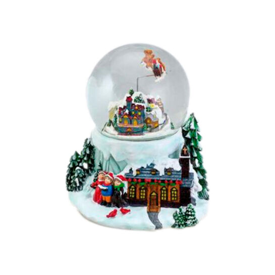Снежный шар &quot;Санта и заснеженная деревня&quot; Musicboxworld , арт.  | Фото 1