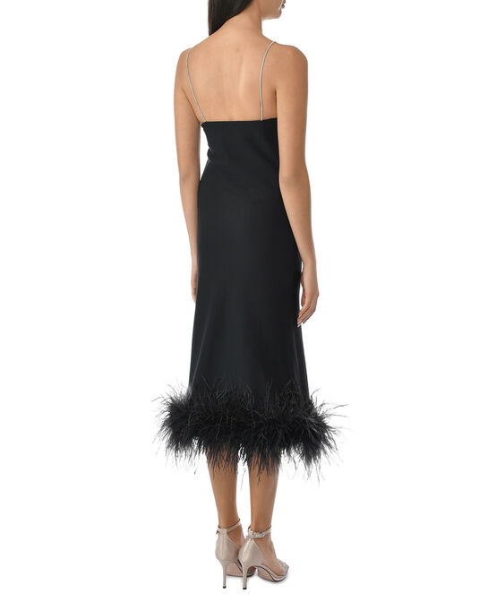 Платье-комбинация с декором из перьев ALINE , арт.  | Фото 5