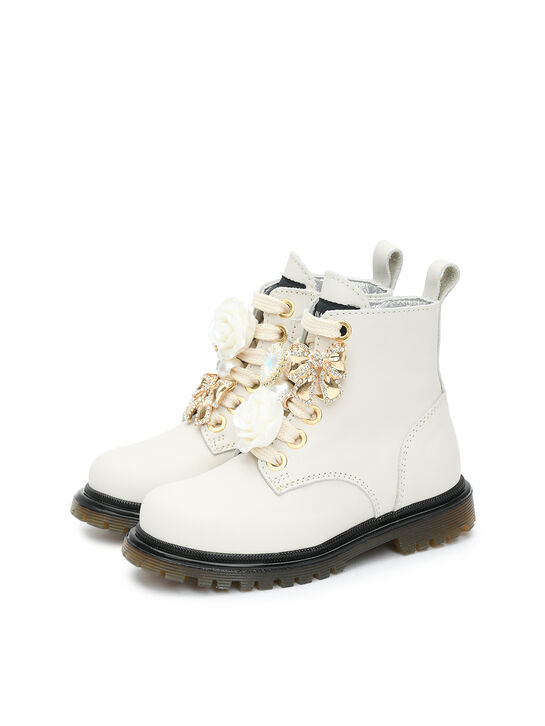 Ботинки с розой и бантом Monnalisa , арт.  | Фото 2