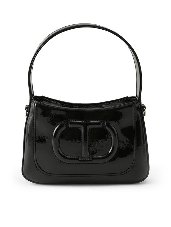 Сумка с лого в тон, черная TWINSET , арт.  | Фото 1