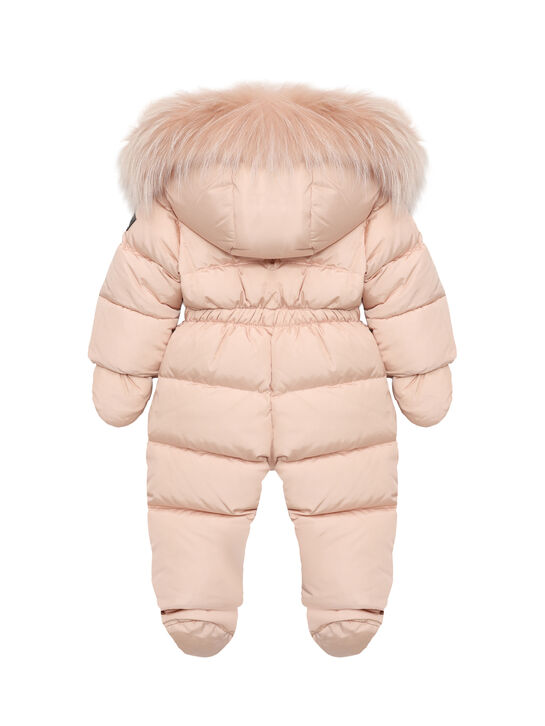 Комбинезон с меховой отделкой в тон, розовый IL Gufo , арт.  | Фото 2