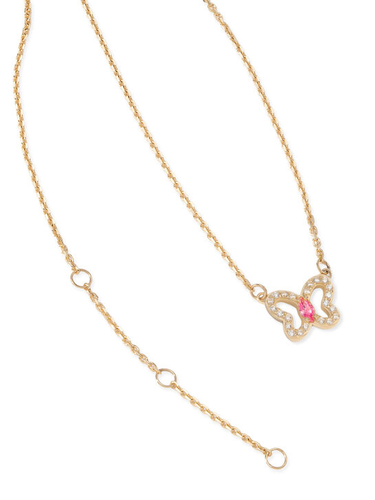 Колье Бабочка, золото 585 Sneak Peek , арт.  | Фото 4