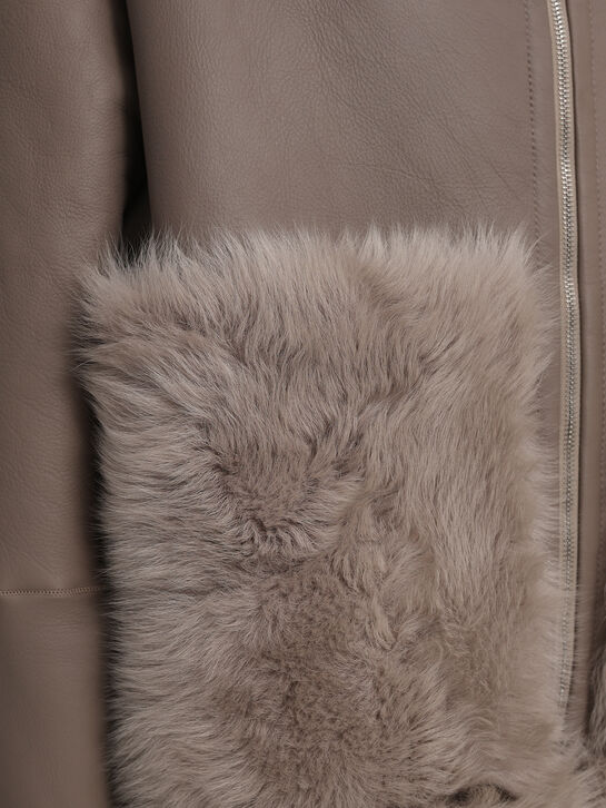 Куртка двусторонняя из овчины Ploomle , арт.  | Фото 11