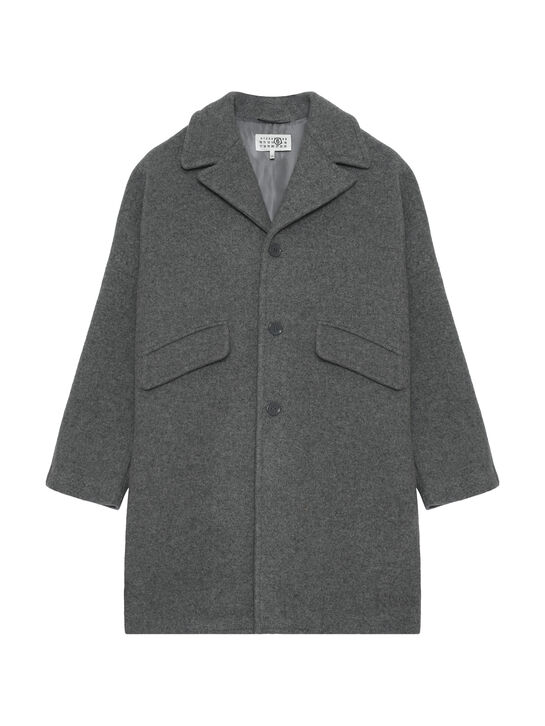 Пальто из шерсти, серое MM6 , арт.  | Фото 1