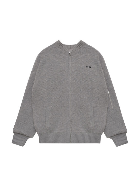 Куртка-бомбер, серая MSGM , арт.  | Фото 1