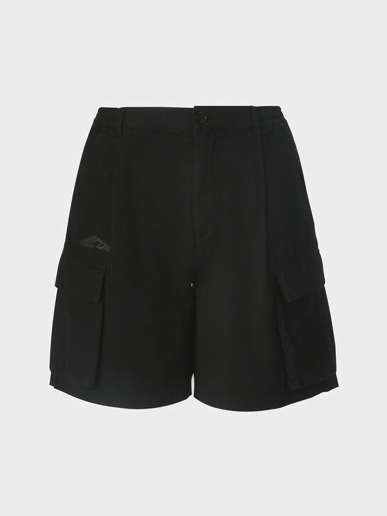 Бермуды с карманами-карго, черные Dsquared2 , арт.  | Фото 1